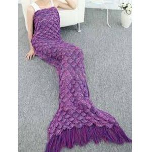 Gorgeous Gift! Pink and Purple Mermaid Blanket